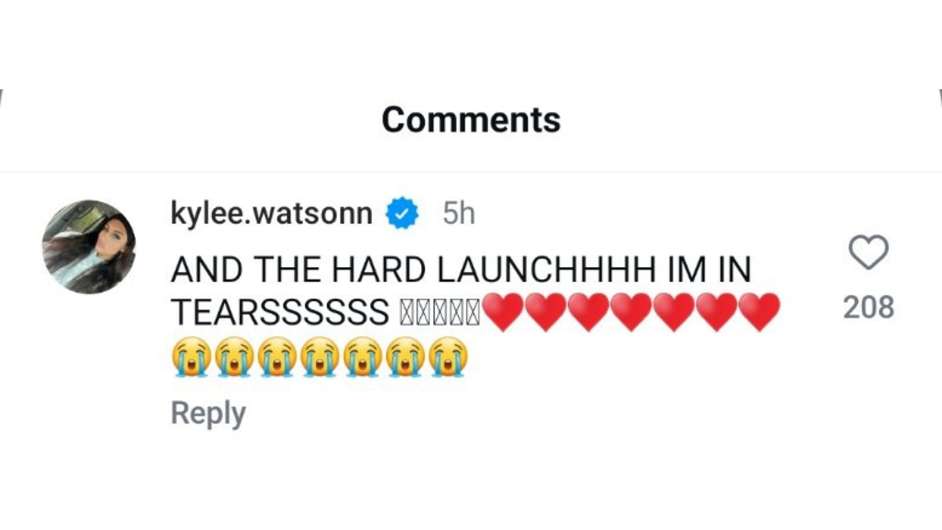 Kylee Watson reacted on Instagram to Olivia Miles sharing photos of herself with Maddy Westbeld. Source: Instagram/@_oliviamiles_